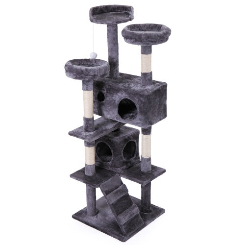 Multi-Level Cat Tree Tower — Plush Apartment