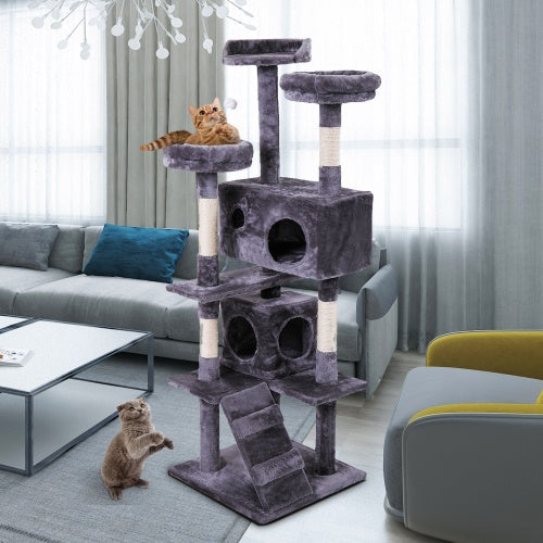 Multi-Level Cat Tree Tower — Plush Apartment