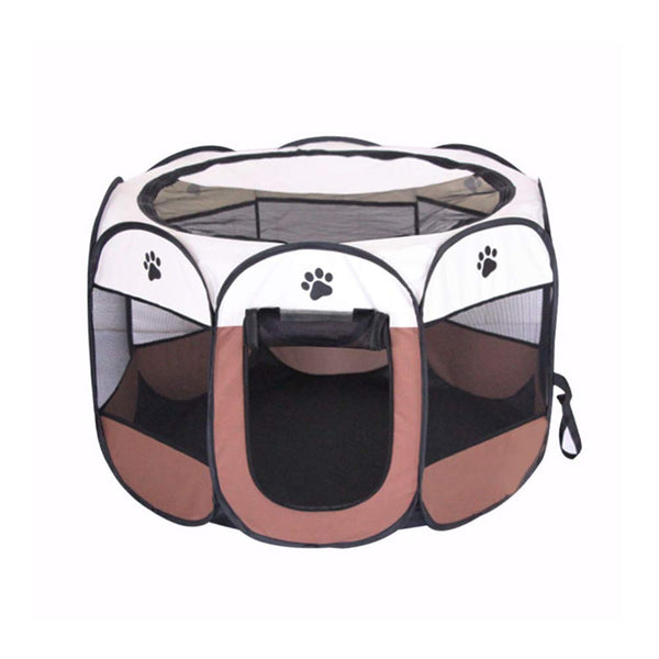 BODISEINT Portable Pet Playpen Dog Playpen Foldable Pet Exercise Pen Tents Dog Kennel House Playground for Puppy Dog Yorkie Cat Bunny Indoor Outdoor Travel Camping Use