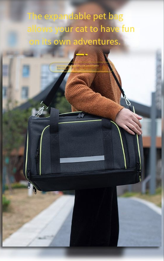 Foldable One-Shoulder Pet Carrier Bag