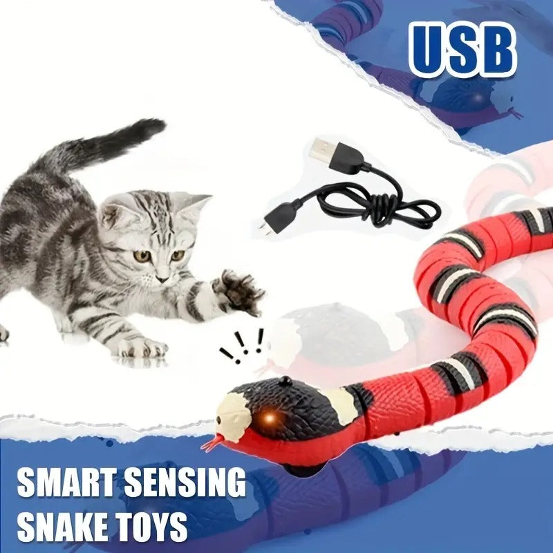 USB Wiggling Snake Cat Toy — Auto Hunt Play