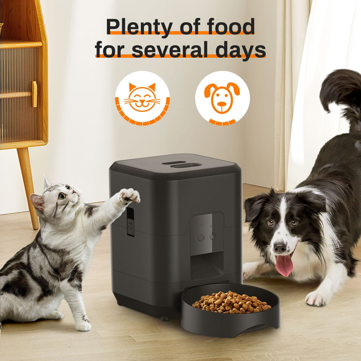 Smart WiFi Auto Pet Feeder — Timed Portion Meals