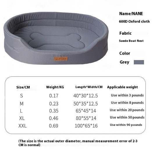 Waterproof Fleece Dog Bed — All Weather Comfort