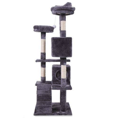 Multi-Level Cat Tree Tower — Plush Apartment