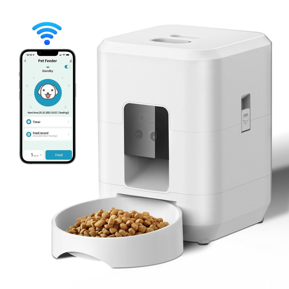 Smart WiFi Auto Pet Feeder — Timed Portion Meals
