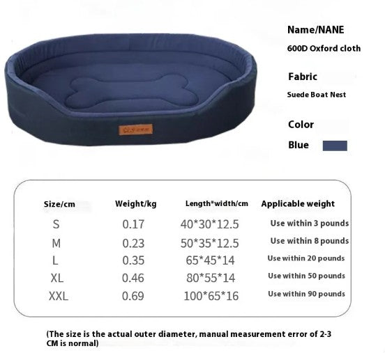 Waterproof Fleece Dog Bed — All Weather Comfort