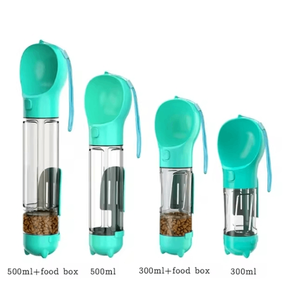 3-in-1 Travel Water Bottle & Food Dispenser