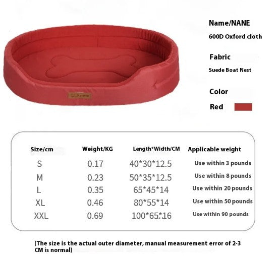 Waterproof Fleece Dog Bed — All Weather Comfort