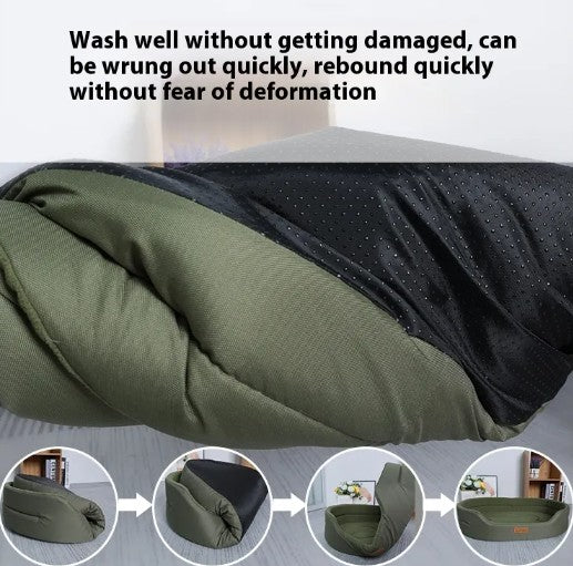 Waterproof Fleece Dog Bed — All Weather Comfort