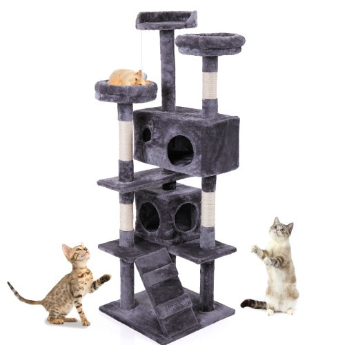 Multi-Level Cat Tree Tower — Plush Apartment