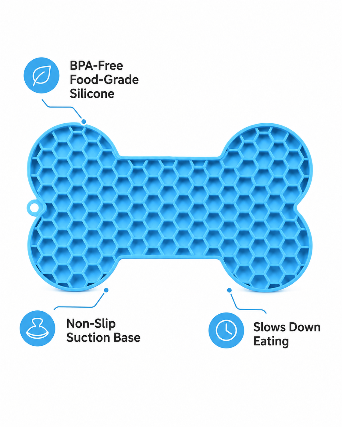 Silicone Lick Mat for Dogs — Calm, Slow & Obsessed (5 Colors)