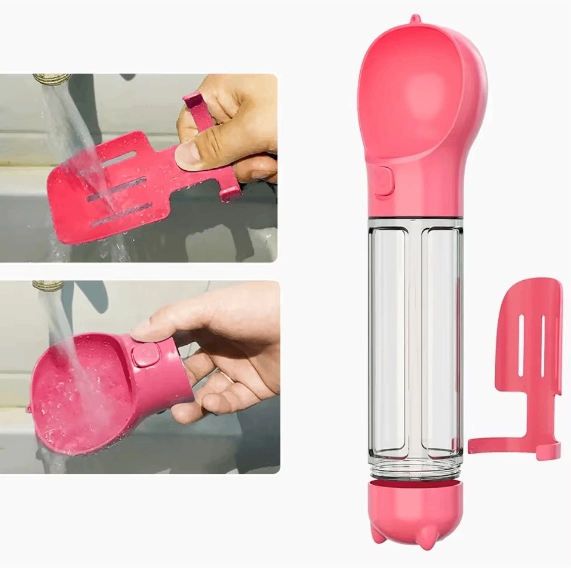 3-in-1 Travel Water Bottle & Food Dispenser