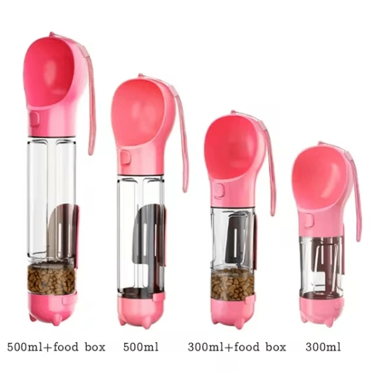 3-in-1 Travel Water Bottle & Food Dispenser