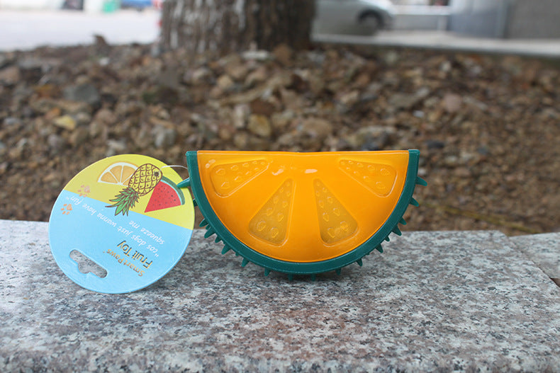 Pet Fruit Sound Ananas en Citroen Kauwspeeltje