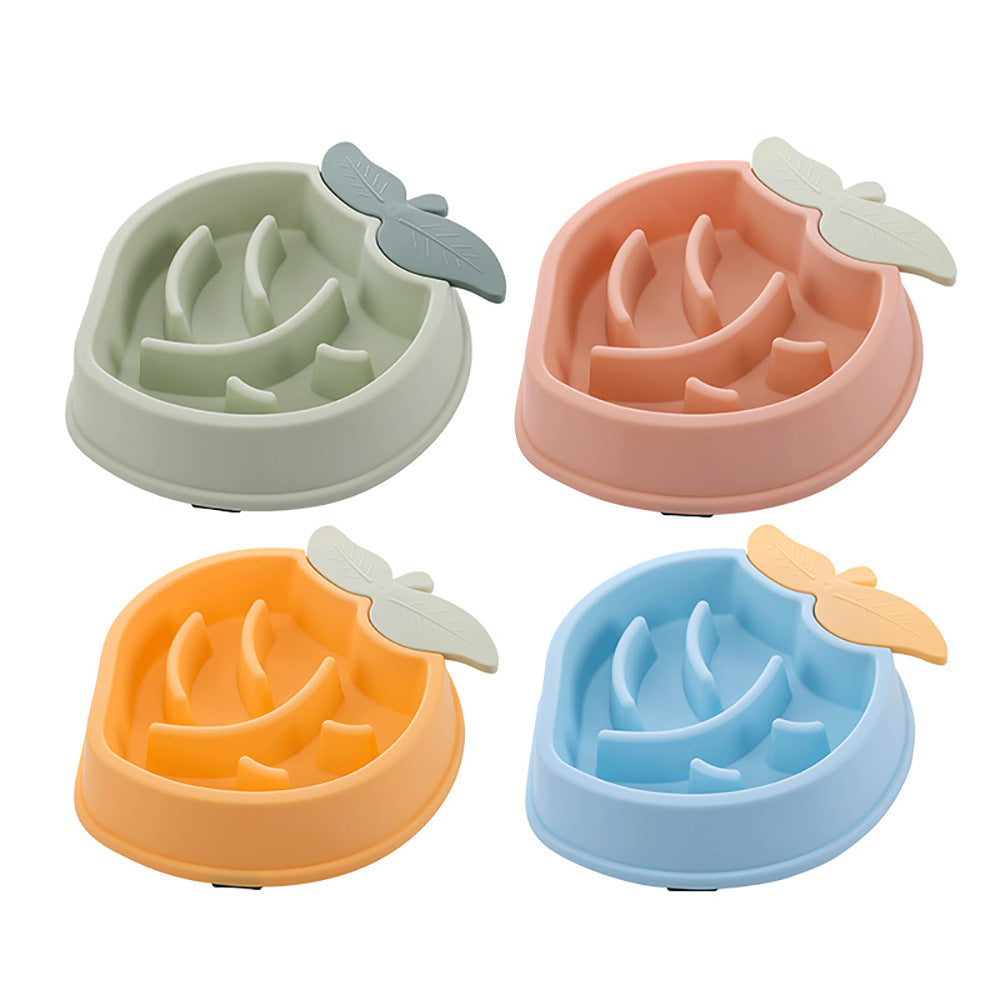 Pineapple Slow-Feed Bowl — Anti-Gulp Dog Bowl