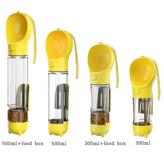 3-in-1 Travel Water Bottle & Food Dispenser