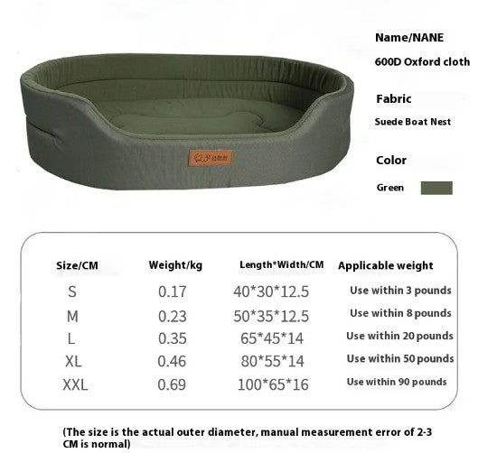 Waterproof Fleece Dog Bed — All Weather Comfort