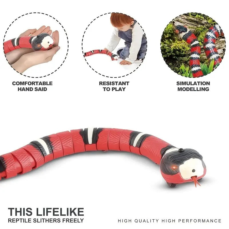 USB Wiggling Snake Cat Toy — Auto Hunt Play